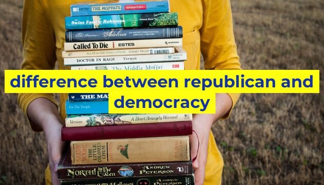 difference between republican and democracy