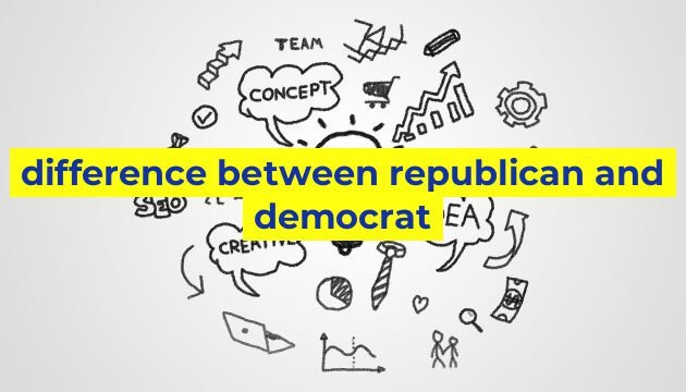 difference between republican and democrat