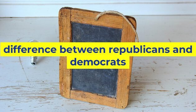 difference between republicans and democrats