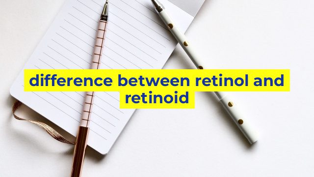 difference between retinol and retinoid