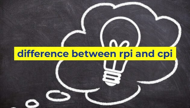 difference between rpi and cpi