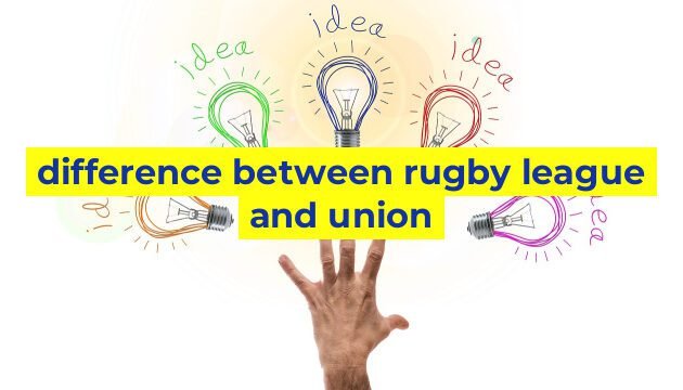 difference between rugby league and union