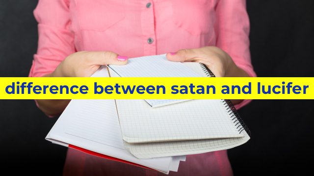 difference between satan and lucifer