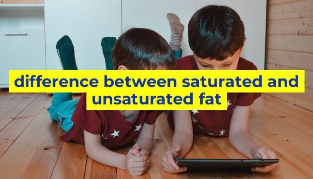 difference between saturated and unsaturated fat