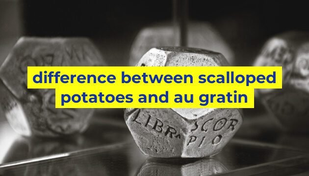 difference between scalloped potatoes and au gratin