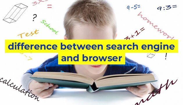 difference between search engine and browser