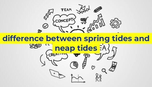 difference between spring tides and neap tides