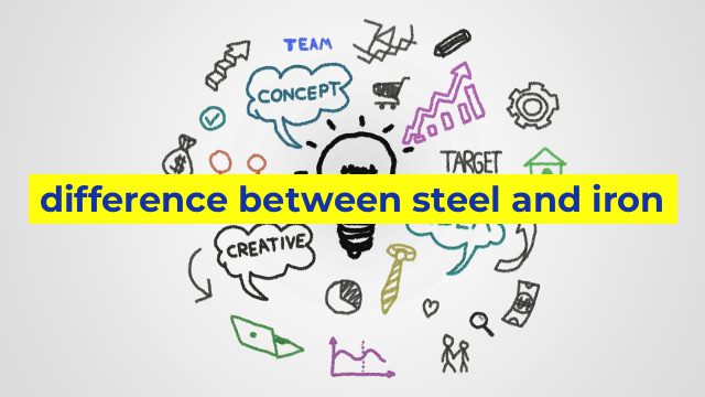 difference between steel and iron