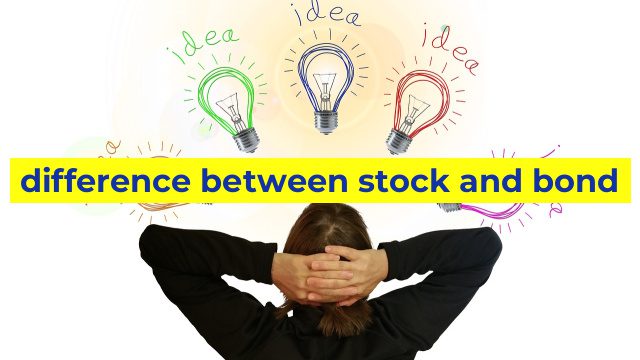 difference between stock and bond