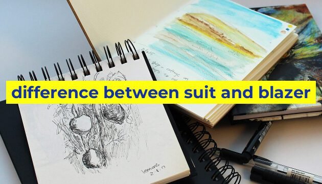 difference between suit and blazer