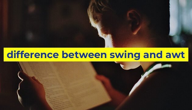 difference between swing and awt