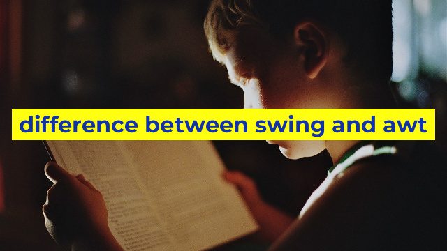 difference between swing and awt