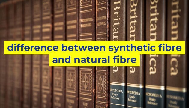 difference between synthetic fibre and natural fibre