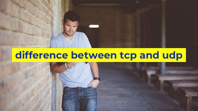 difference between tcp and udp