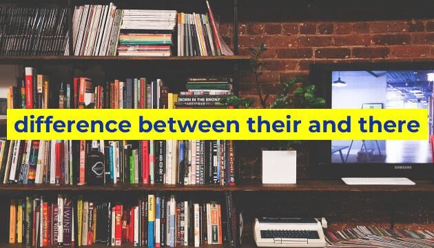 difference between their and there