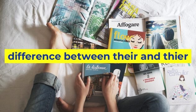 difference between their and thier