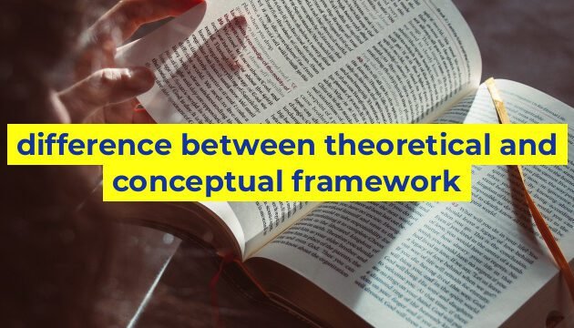 difference between theoretical and conceptual framework