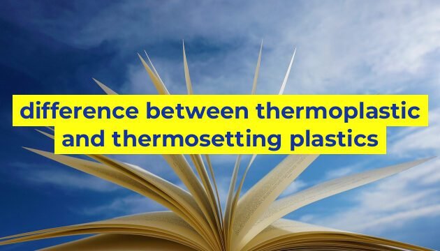difference between thermoplastic and thermosetting plastics
