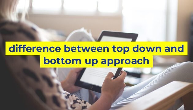 difference between top down and bottom up approach