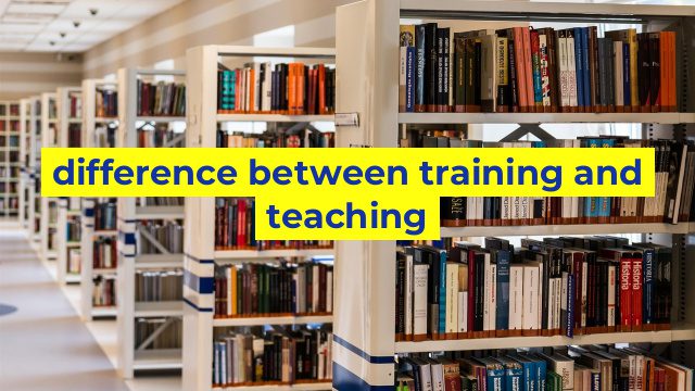 difference between training and teaching