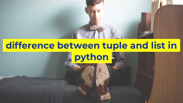 difference between tuple and list in python