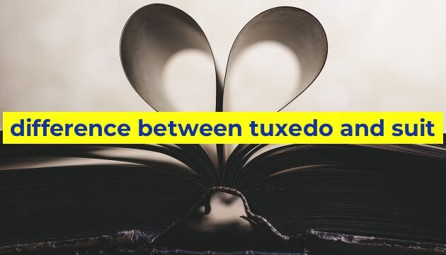 difference between tuxedo and suit