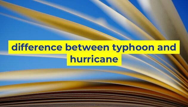 difference between typhoon and hurricane