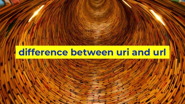 difference between uri and url