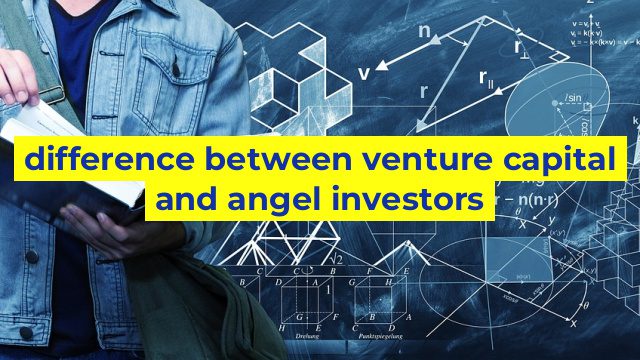 difference between venture capital and angel investors