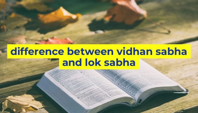 difference between vidhan sabha and lok sabha
