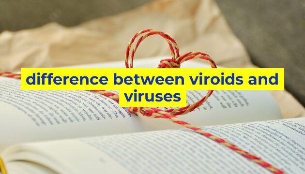 difference between viroids and viruses