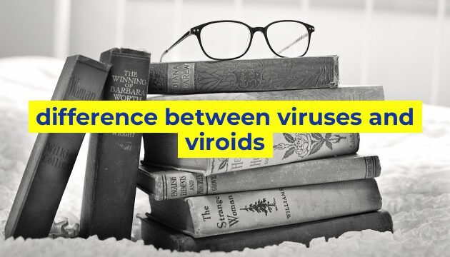 difference between viruses and viroids