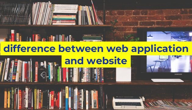 difference between web application and website