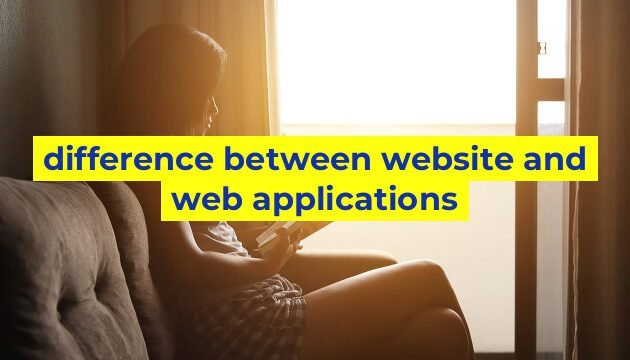 difference between website and web applications