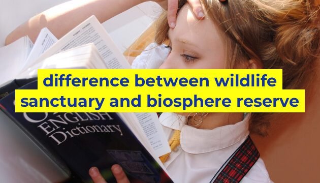difference between wildlife sanctuary and biosphere reserve