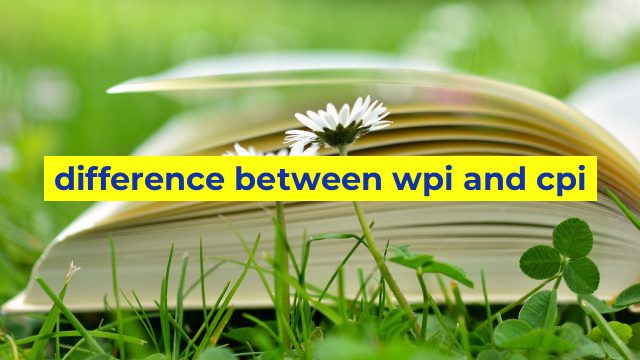 difference between wpi and cpi