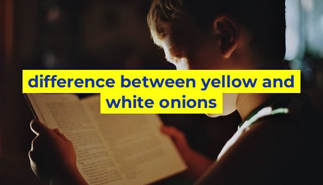 difference between yellow and white onions
