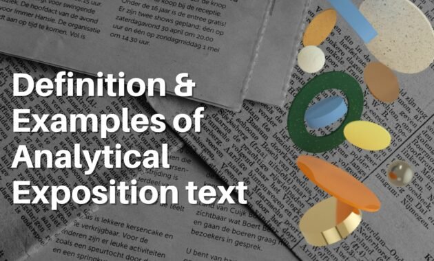 Definition & Examples of Analytical Exposition text