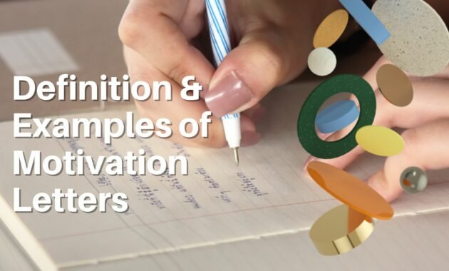 Definition & Examples of Motivation Letters